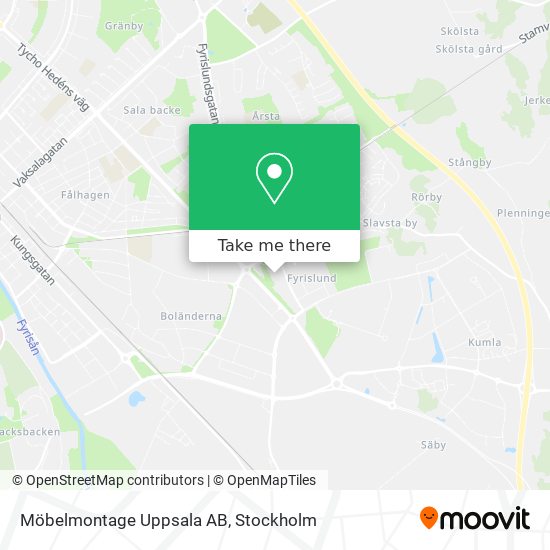 Möbelmontage Uppsala AB map