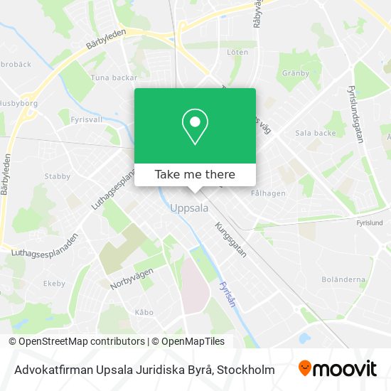 Advokatfirman Upsala Juridiska Byrå map