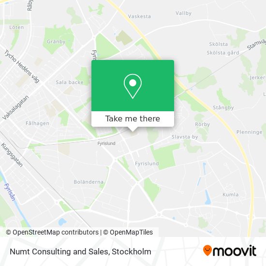 Numt Consulting and Sales map