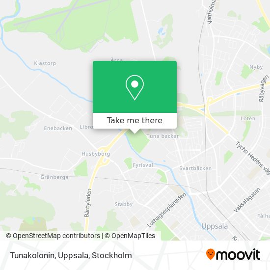 Tunakolonin, Uppsala map