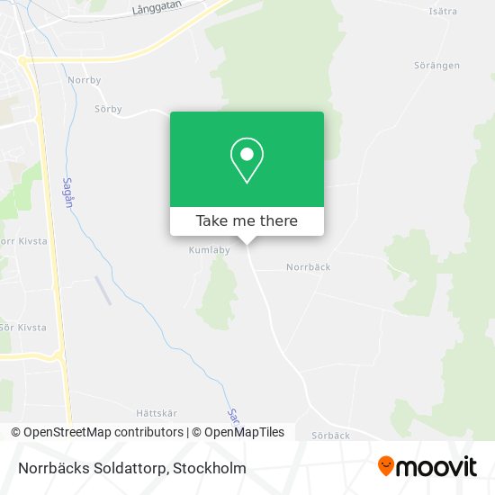 Norrbäcks Soldattorp map