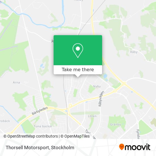 Thorsell Motorsport map