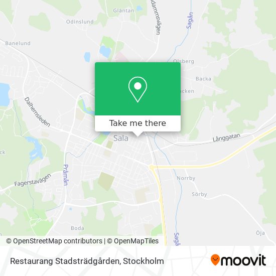 Restaurang Stadsträdgården map
