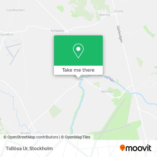 Tidlösa Ur map