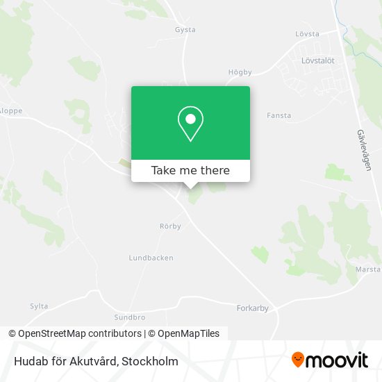 Hudab för Akutvård map