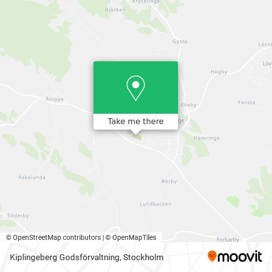 Kiplingeberg Godsförvaltning map