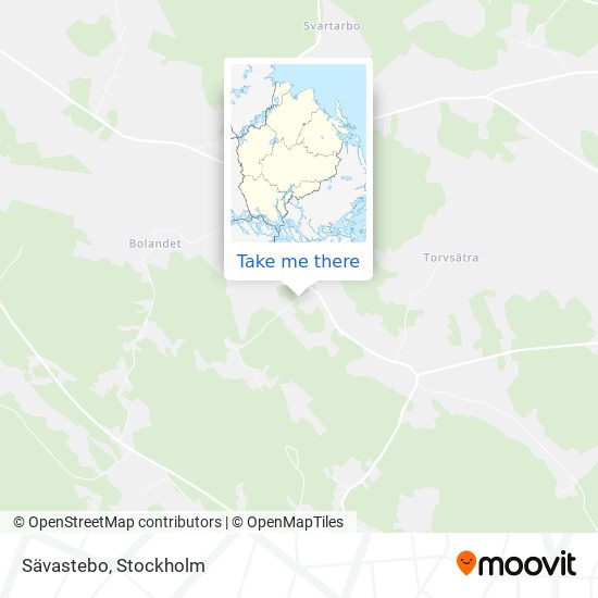 Sävastebo map