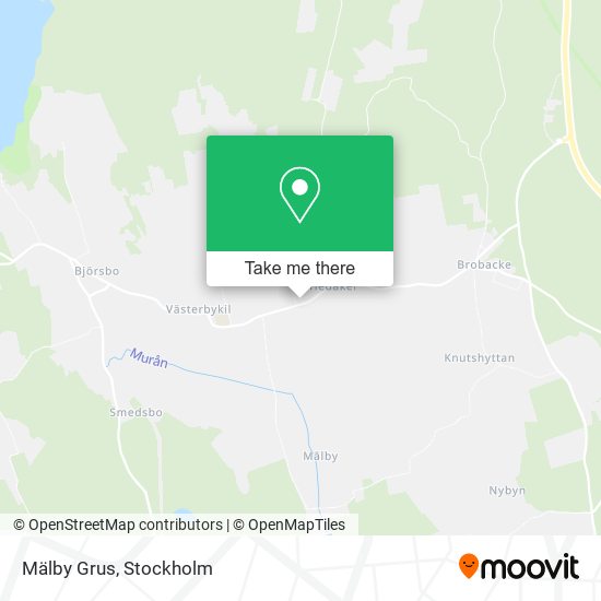 Mälby Grus map