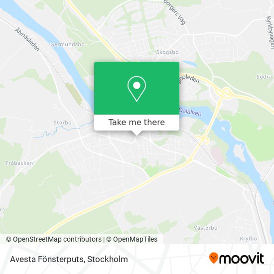 Avesta Fönsterputs map