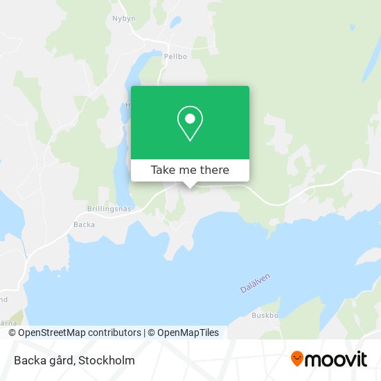 Backa gård map