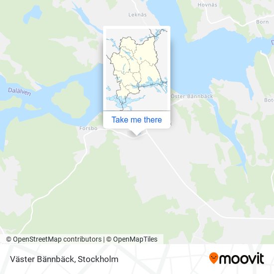 Väster Bännbäck map