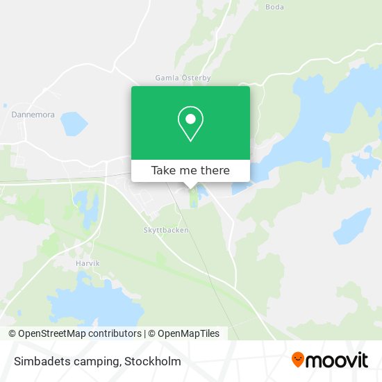 Simbadets camping map