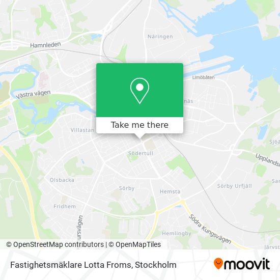 Fastighetsmäklare Lotta Froms map