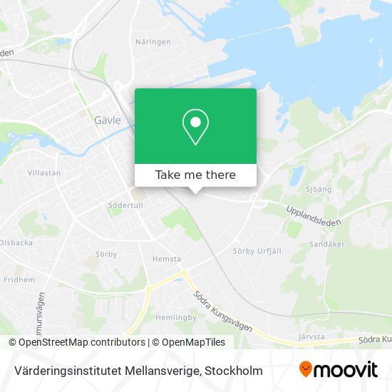 Värderingsinstitutet Mellansverige map