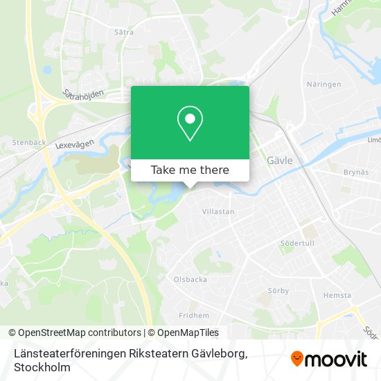 Länsteaterföreningen Riksteatern Gävleborg map