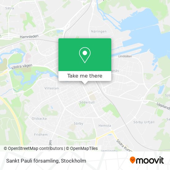 Sankt Pauli församling map