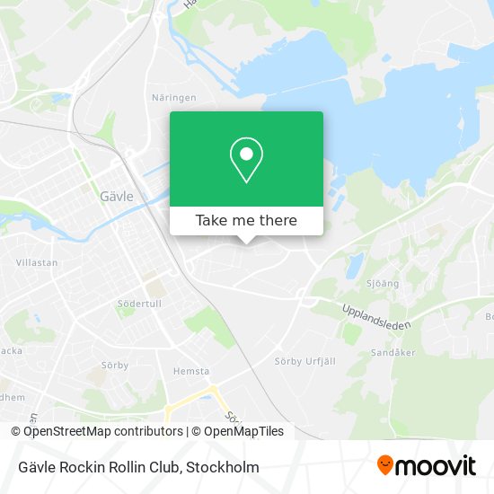 Gävle Rockin Rollin Club map