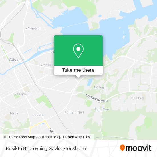 Besikta Bilprovning Gävle map