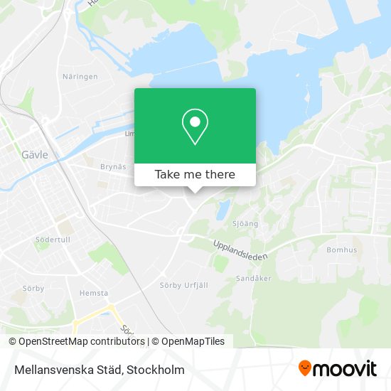 Mellansvenska Städ map