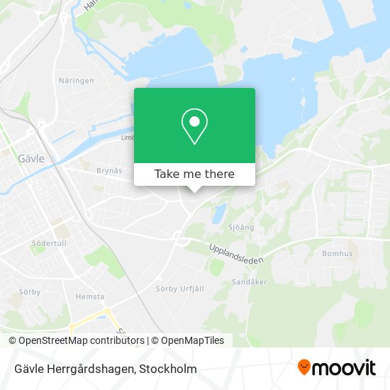 Gävle Herrgårdshagen map