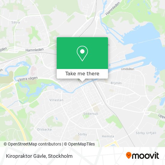 Kiropraktor Gävle map