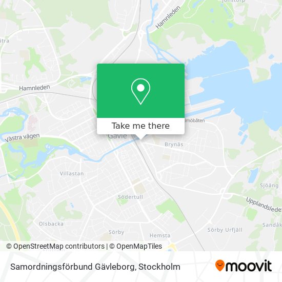 Samordningsförbund Gävleborg map