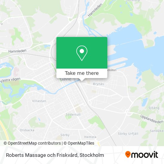 Roberts Massage och Friskvård map