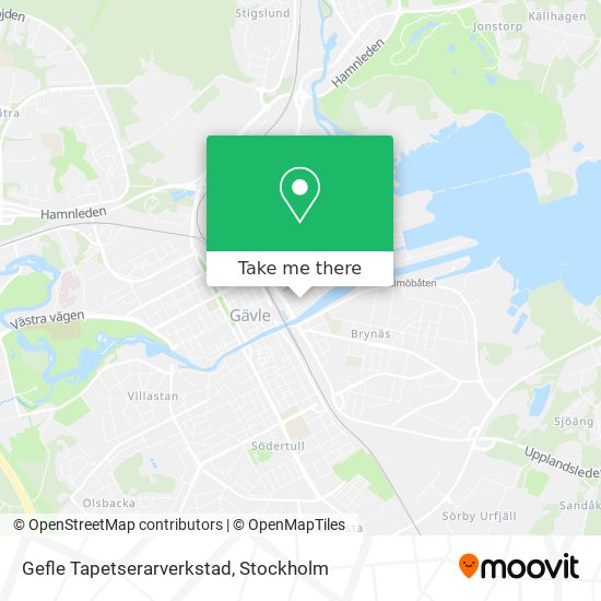 Gefle Tapetserarverkstad map