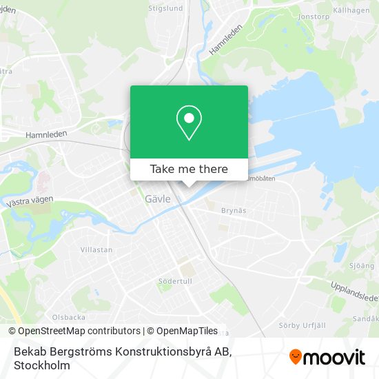 Bekab Bergströms Konstruktionsbyrå AB map