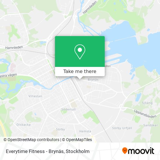 Everytime Fitness - Brynäs map