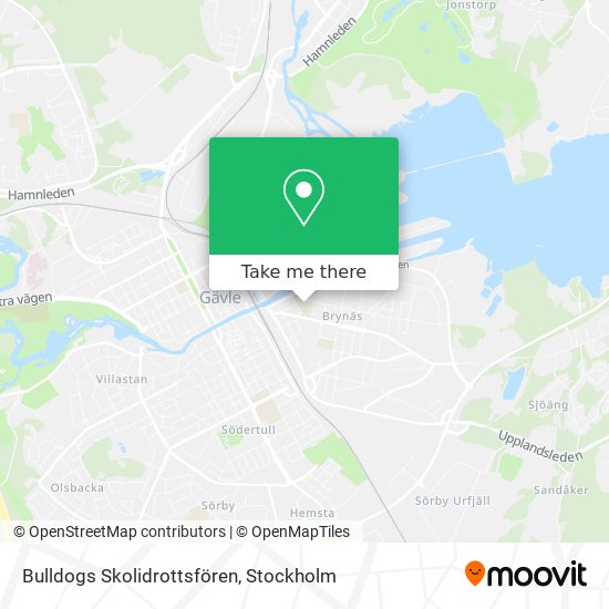 Bulldogs Skolidrottsfören map