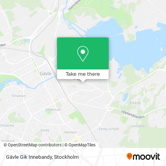 Gävle Gik Innebandy map