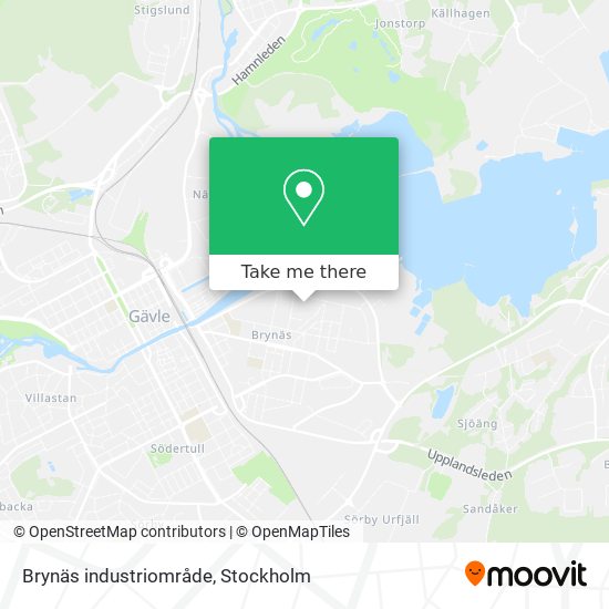 Brynäs industriområde map