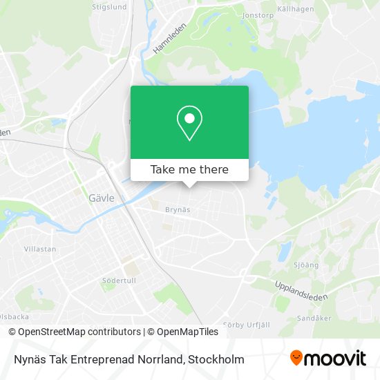 Nynäs Tak Entreprenad Norrland map