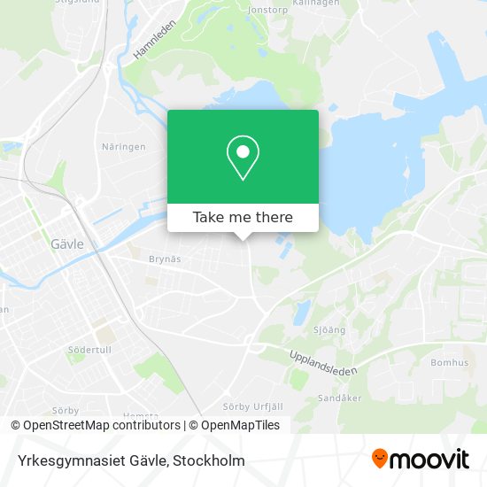 Yrkesgymnasiet Gävle map