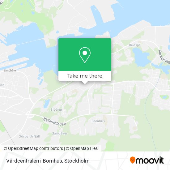 Vårdcentralen i Bomhus map