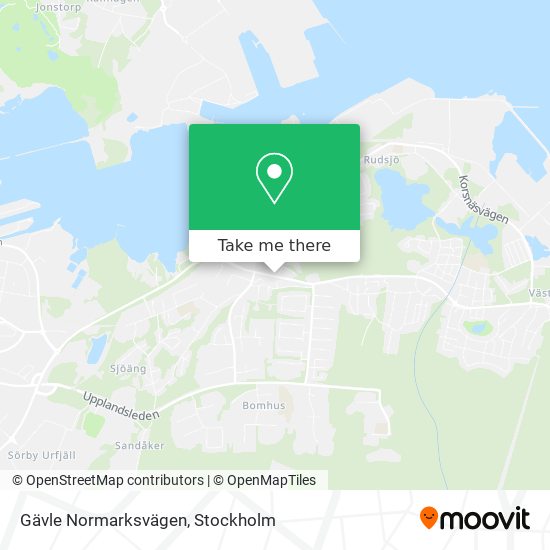 Gävle Normarksvägen map