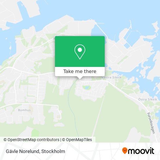 Gävle Norelund map