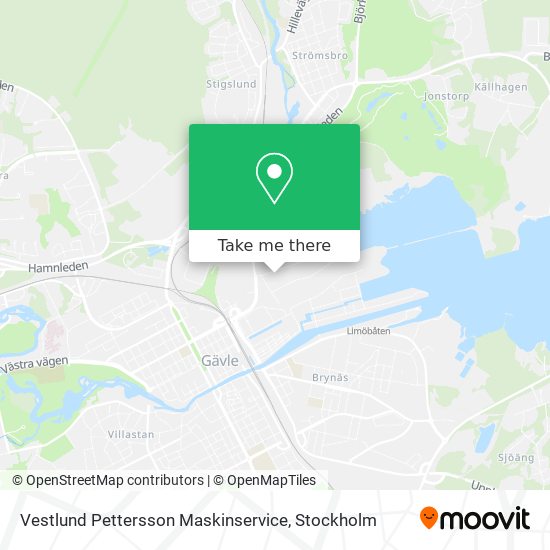 Vestlund Pettersson Maskinservice map