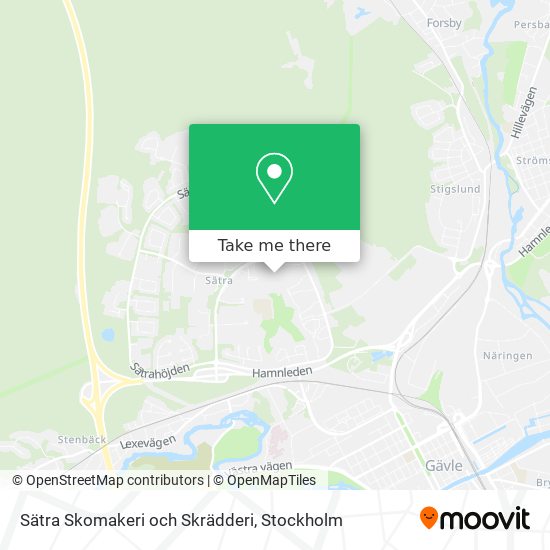 Sätra Skomakeri och Skrädderi map