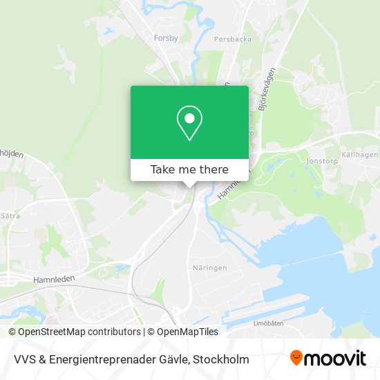 VVS & Energientreprenader Gävle map