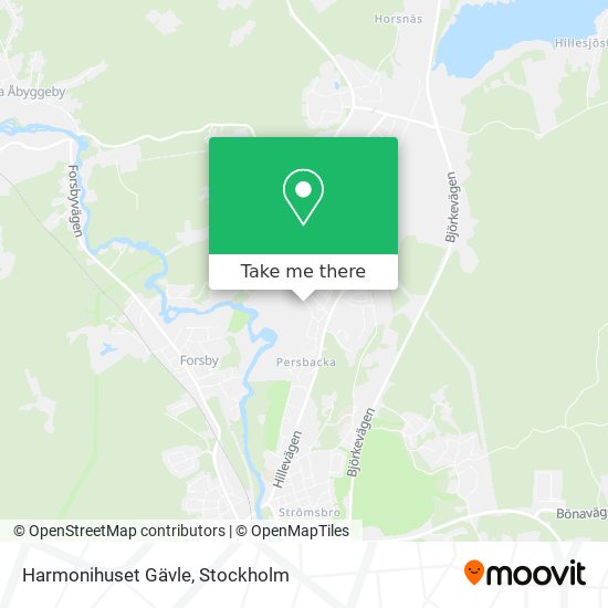 Harmonihuset Gävle map