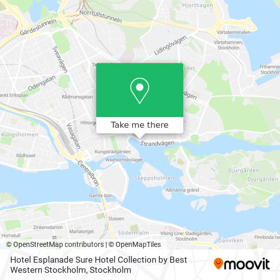 Hotel Esplanade Sure Hotel Collection by Best Western Stockholm map