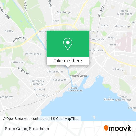 Stora Gatan map