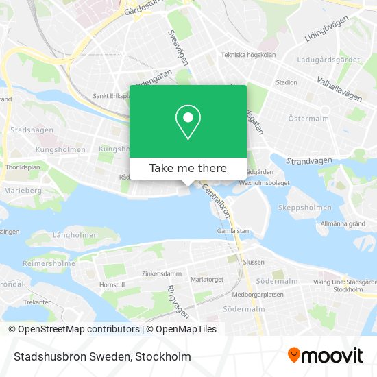 Stadshusbron Sweden map