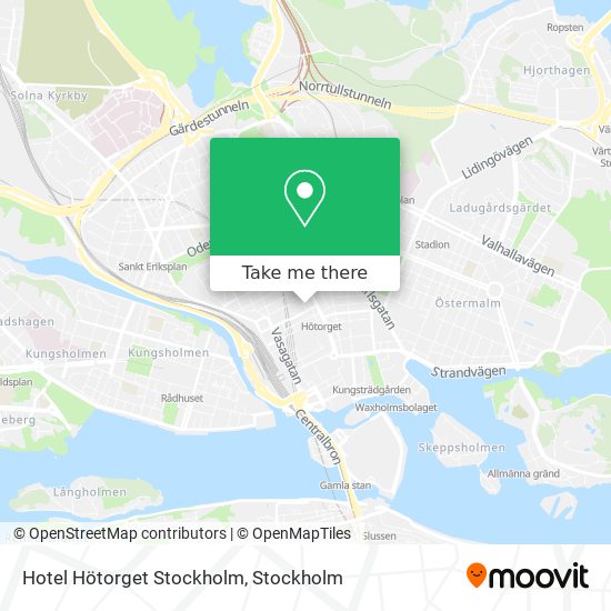 Hotel Hötorget Stockholm map