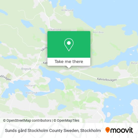 Sunds gård Stockholm County Sweden map