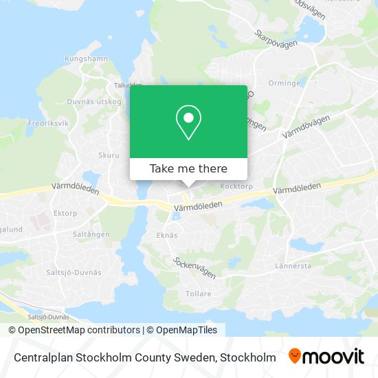 Centralplan Stockholm County Sweden map