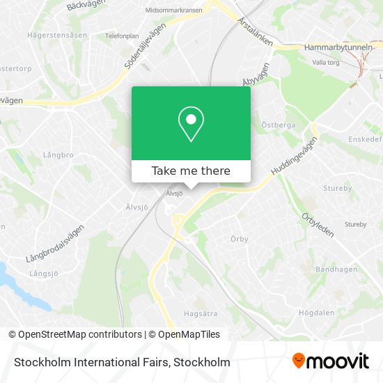 Stockholm International Fairs map