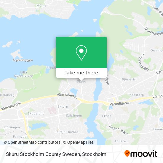 Skuru Stockholm County Sweden map